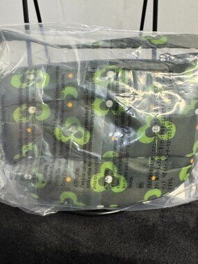Lug Disco Pleated Pouch NWT - Geo Shamrock